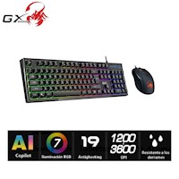 Combo Genius Gaming Teclado + Mouse Retroiluminación KM-GX6