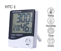 Termohigrómetro Lcd  reloj, temperatura y humedad