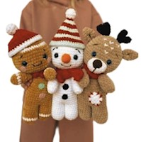 Navideño en Amigurumi: Muñecos a Crochet