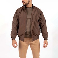 Casaca Legant Hombre Cuello Chino - Marrón