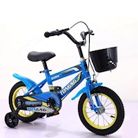 Bicicleta Para Niños Aro 18 Ciclismo Infantil - Azul