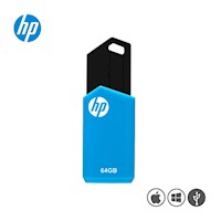 Memoria USB HP 64GB V150W Azul-Negro