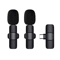 Microfono Inalambrico K9 de Solapa Dual Para Celulares iPhone