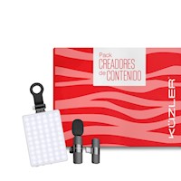 Kit Grabación: Luz Led Selfie Y Micrófono USB C Kuzler