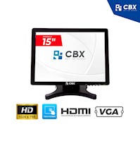 MONITOR TOUCH CBX TOUCH-1501W 15" VGA HDMI SIN BORDE