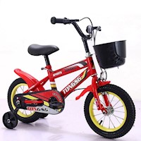 Bicicleta Para Niños Aro 18 Ciclismo Infantil - Rojo/Ama