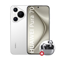 Smartphone HUAWEI Pura 70 12GB Ram + 256Gb Rom - Blanco + Audifono Freebuds Pro 3