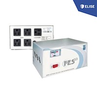 ESTABILIZADOR SOLIDO ELISE FES-10 1.0KVA 220VAC/4x220VAC+1x110VAC,SÓLIDO AL 100%