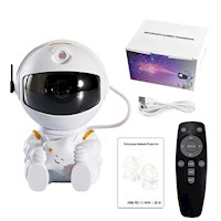 Proyector Astronauta Estrella Galaxia + Control Remoto Luz LED Lámpara Genieka