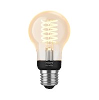 Philips Hue - Bombilla LED Inteligente de Filamento, A60 E27, Luz Blanca de Cálida a Fría, 7W 550 lúmens, Compatible con Alexa y Google Home