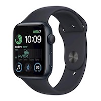 Apple Watch SE 2da Generacion 44mm GPS Midnight Aluminum Case with Sport Band, M/L