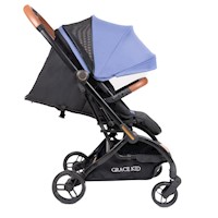 COCHE DE BEBE LONDON ROTACION DE 360° VIAJERO COLOR ACERO - Acero