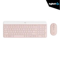 KIT LOGITECH  TECLADO+ MOUSE MK470 WIRELESS SLIM USB ROSE