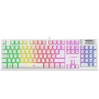 Teclado Gamer Micronics Neon MIC K709 USB Blanco