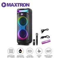 Altavoz Maxtron Bravatto MX 805 USB BT TWS LED RGB Micrófono
