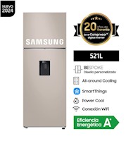 Refrigeradora Samsung Top Freezer 521 Litros RT53DB6220ETPE - Beige