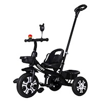 Triciclo Para Niños Bicicleta Coche Paseo Bebe Juguete - Negro