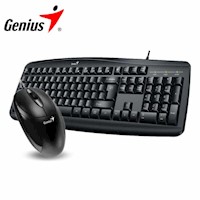 Combo Teclado y Mouse Genius Smart KM 200 Conector Cable USB