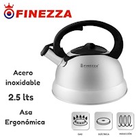 Tetera de acero Finezza 2.5 LT FF-T0050 Acero Inoxidable 18/10