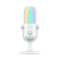 RAZER SEIREN V3 CHROMA BLANCO - MICRÓFONO USB RGB CON PULSACIÓN PARA SILENCIAR