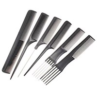 Set de 10 Peines Profesionales Para Peluquerías / Barberías