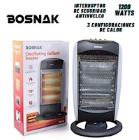 Termoventilador Portátil BK512 3 niveles Gris