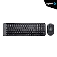 KIT LOGITECH 2 EN 1 TECLADO Y MOUSE MK220 INALAMBRICO.