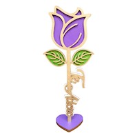 Rosa Eterna - Te Adoro - Color Morado