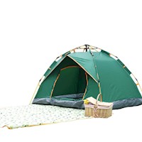 Carpa Plegable 3 a 4 Pers Impermeable Camping Viaje Trekking