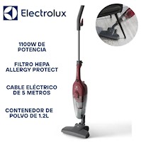 Aspiradora vertical Electrolux STK13 Power Speed 2 en 1 Rojo