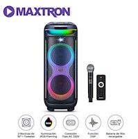 Torre de Sonido Maxtron Bravatto MX 805 LED RGB con Micrófono