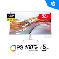 MONITOR HP SERIE 5 524SW 24" IPS FHD 1920 x 1080 HDMI VGA 5MS 100HZ BLANCO