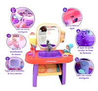 TOCADOR CON ESPEJO LED PARA NIÑAS