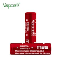 Batería Vapcell 18650 M35 de 3500 mAh, 10 A/25 A