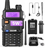 Walkie Talkie Resistente 5W, Compacto y Programable, 128 Canales