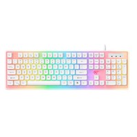 Teclado Halion KB876L-SP  Gamer Gamenote Blanco