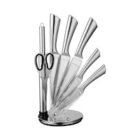 Set de Cuchillos de Acero Inoxidable para Cocina con Base Giratoria