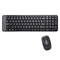 Teclado Logitech + Mouse Mk220 Wireless Black