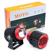 Faro Luz LED Neblinero Doble Color para Moto y Carro 69831