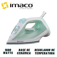 Plancha vapor Imaco ETA1615V base cerámica Verde