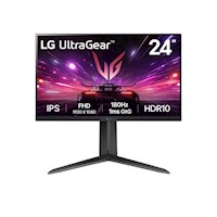 MONITOR GAMER LG 24" UltraGear Plano FHD IPS (1920x1080) 180Hz 1ms HDMI/DP/HP-OUT  PIVOT