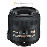 Lente Nikon Micro 40mm f/2.8G AF-S DX