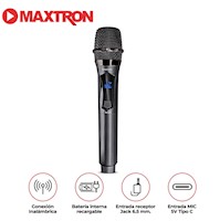 Micrófono Inalámbrico Recargable Maxtron MX 708WL Singer BT Wifi
