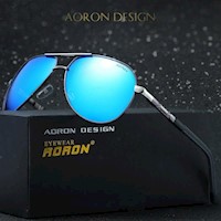 Lentes de sol Aoron - Pilot- Polarizados UV400 - Celeste
