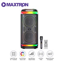 Torre de Sonido Maxtron Hypnotic MX 808 USB BT TWS LED RGB Micrófono