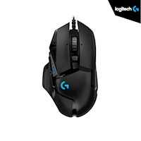 Mouse óptico Gamer Logitech G502 Hero 16000 dpi Iluminación RGB 11 botones USB.