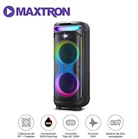 Torre de audio Maxtron Bravatto MX 805 USB BT TWS LED RGB Micrófono