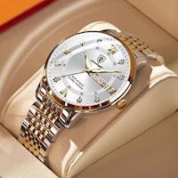 Reloj POEDAGAR para Hombre - Acero Inoxidable - Blanco