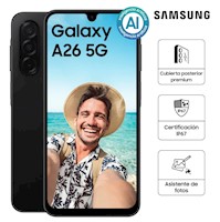 CELULAR SAMSUNG GALAXY A26 5G 8GB RAM 256GB ROM COLOR NEGRO KIOSKO
