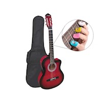 VOZZEX GUITARRA ACUSTICA NYLON ROJA